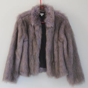 Mauve faux fur jacket S